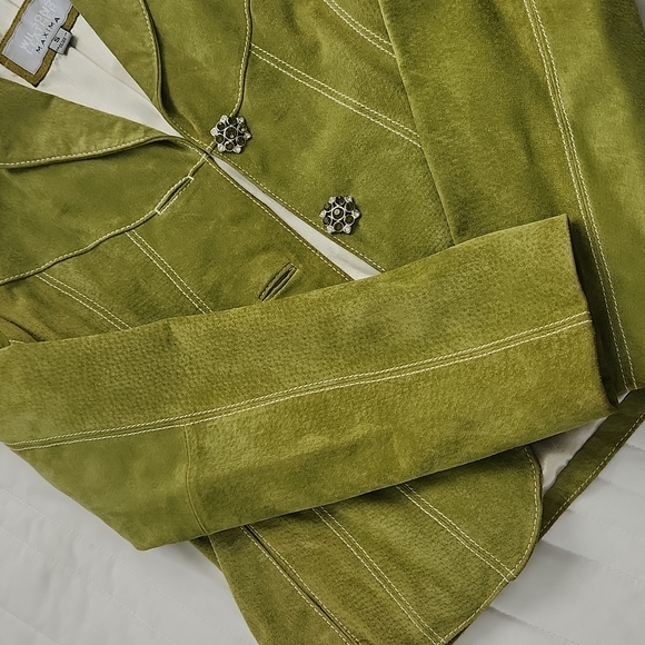Wilsons leather maxima jacket Size S Color lime green - Picture 6 of 10